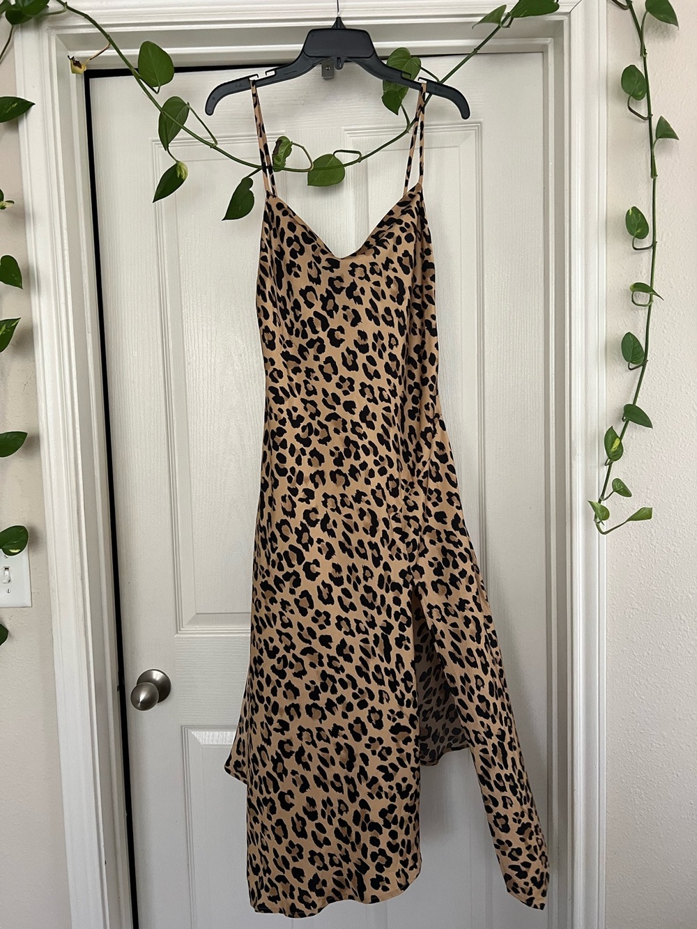 NWOT LEOPARD SLIP DRESS